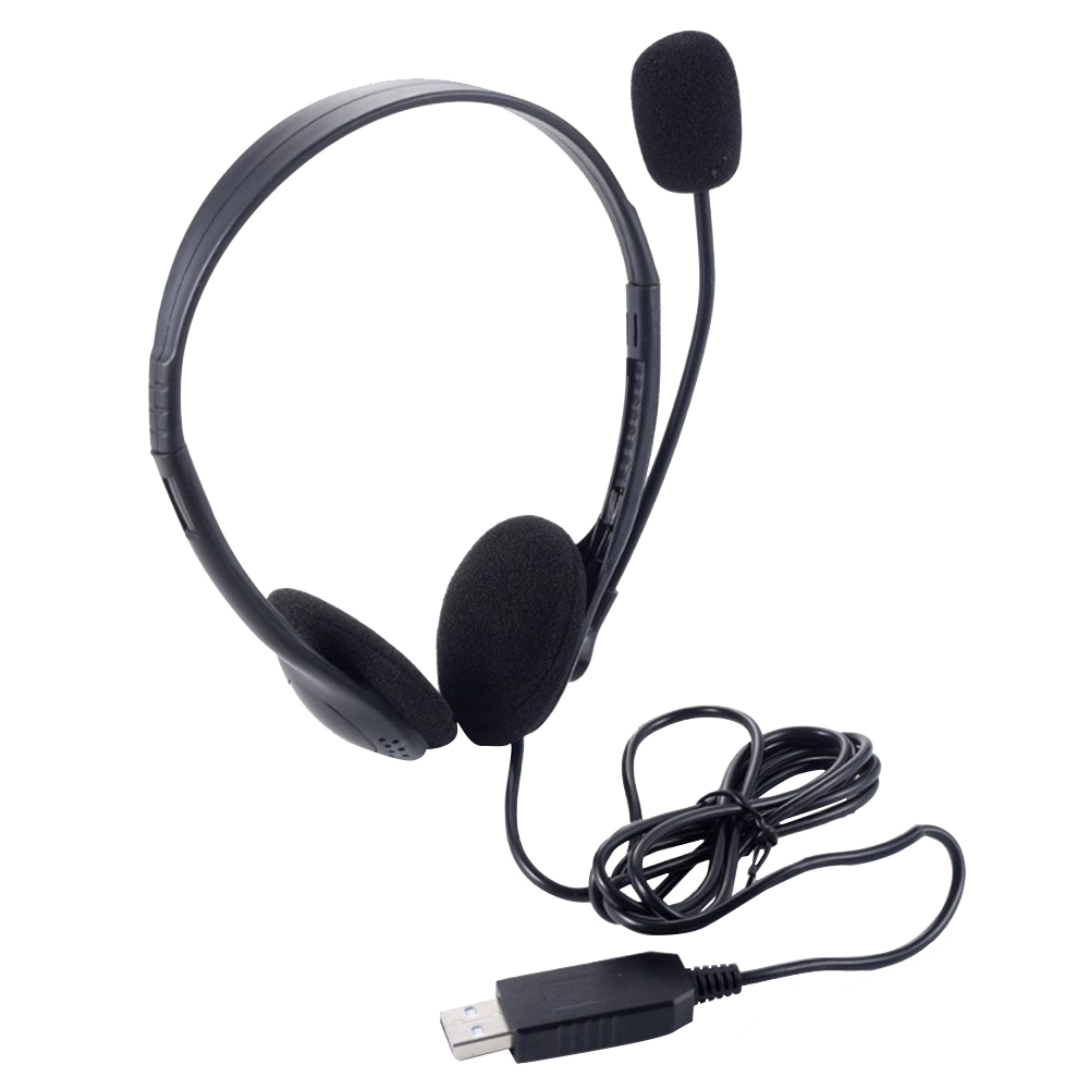 Pc Gaming Center - Callcenter USB-bekabelde computerhoofdtelefoon Heldere stem Kantoor