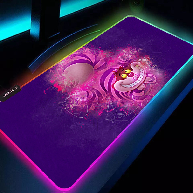 Pc Gaming White - Grote muismat RGB A-Alices in Wonderland