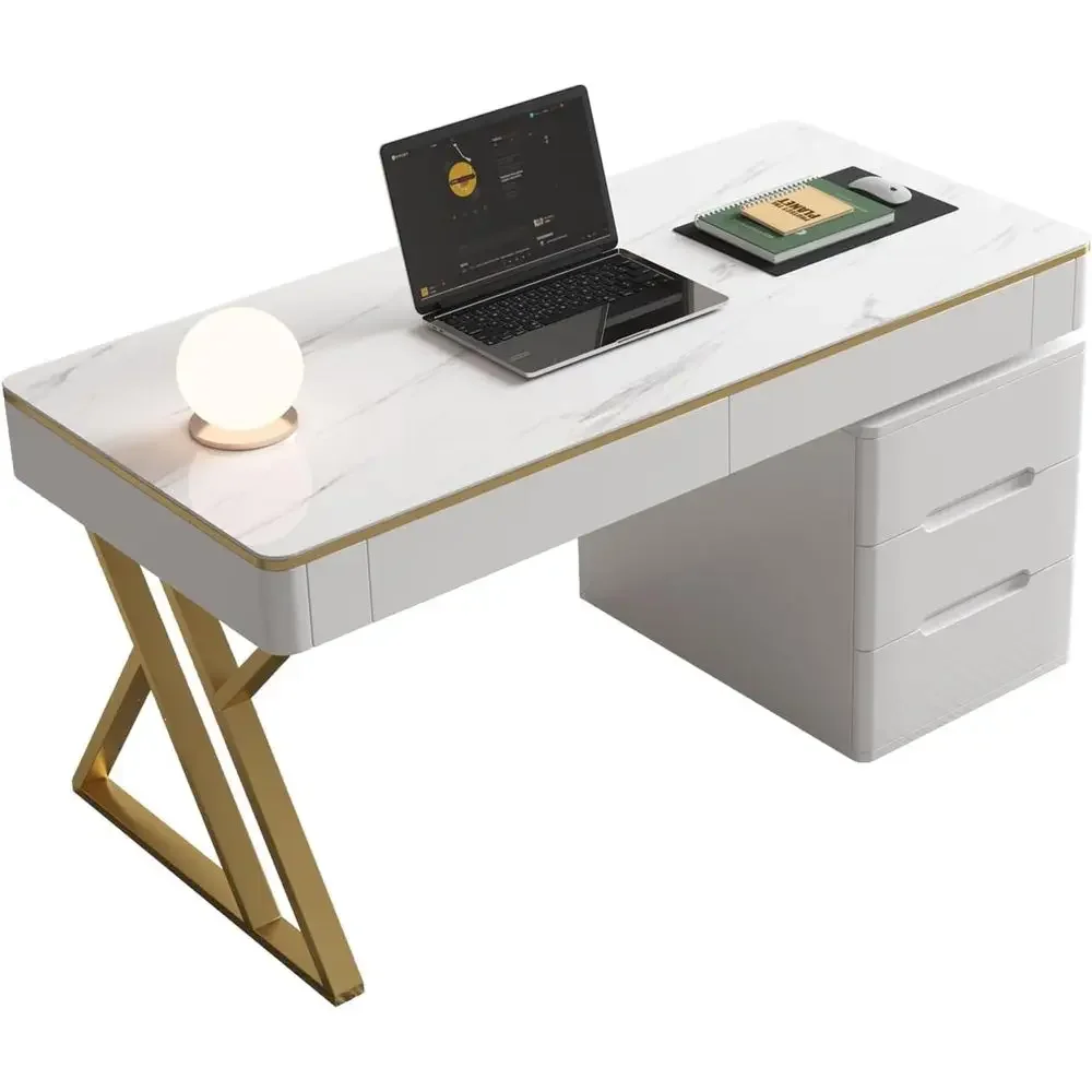 Witte gamingbureau met gehard  - Pc Gaming White recensie en prijs
