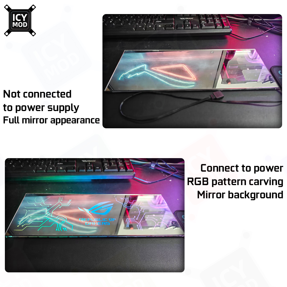 ICY MOD Spiegel RGB Verlichtin - Pc Gaming Center recensie en prijs